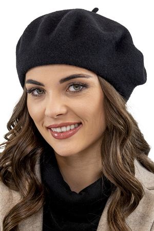 Vivisence 7073 Nakrycie głowy beret, czarny