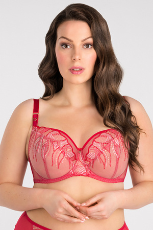 Gorsenia Paradise K496-NIE Blue Embroidered Non-Padded Underwired