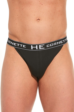 Cornette Tanga High Emotion 501/02 Majtki slipy, czarny