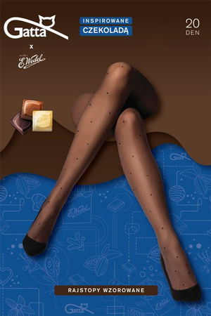 Rajstopy Gatta Tights 20 DEN dark choco