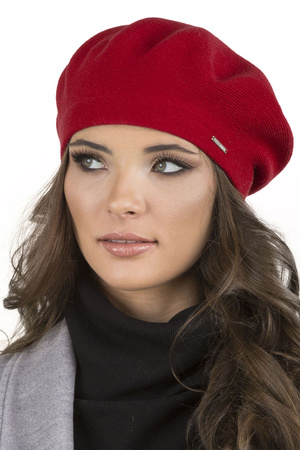 Vivisence 7005 Nakrycie głowy beret, czerwony