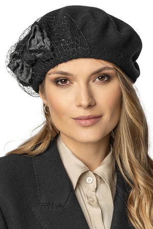 Beret Vivisence 7081 czarny