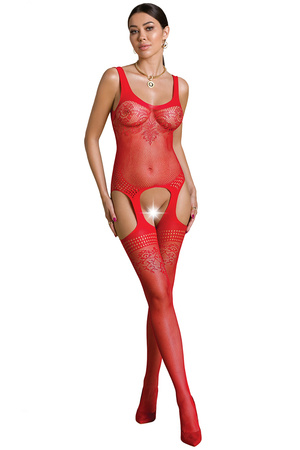 Body bodystocking Passion ECO BS008 red 