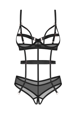 Body sexy Freedom Euridia crotchless teddy black